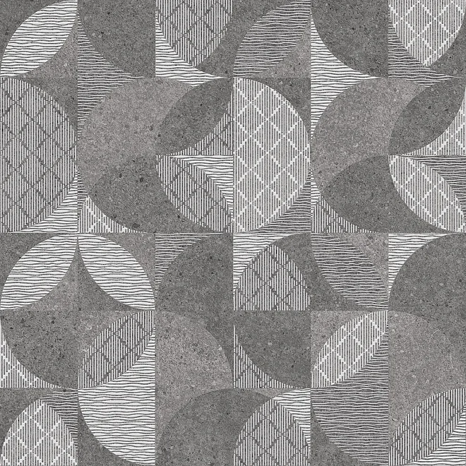 Керамогранит KERAMA MARAZZI Фондамента тёмный декорированный обрезной 60x60x11 арт. DL601400R