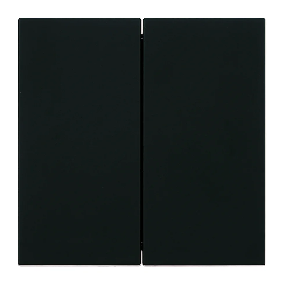 Переключатель двухклавишный (механизм) 250В 10А, черный бархат, RSW10-3107-05 Мия STEKKER