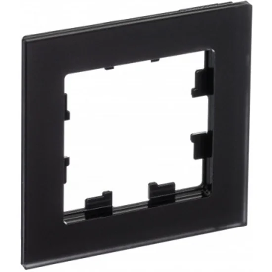 Рамка 1-местная AtlasDesign Nature матов.стекло черн. SE ATN331001