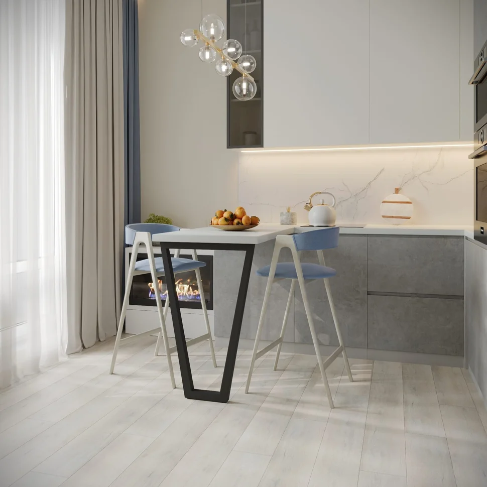 Плитка каменно-полимерная SPC FLOORWOOD Visio 43 класс Дуб Эклипс 1220*180*4 мм, арт.5637 (с фаской)