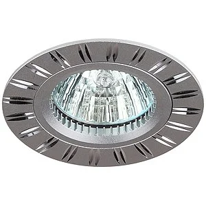 Светильник точечный ЭРА KL33 AL/SL/1 алюминиевый MR16,12V/220V, 50W серебро/хром