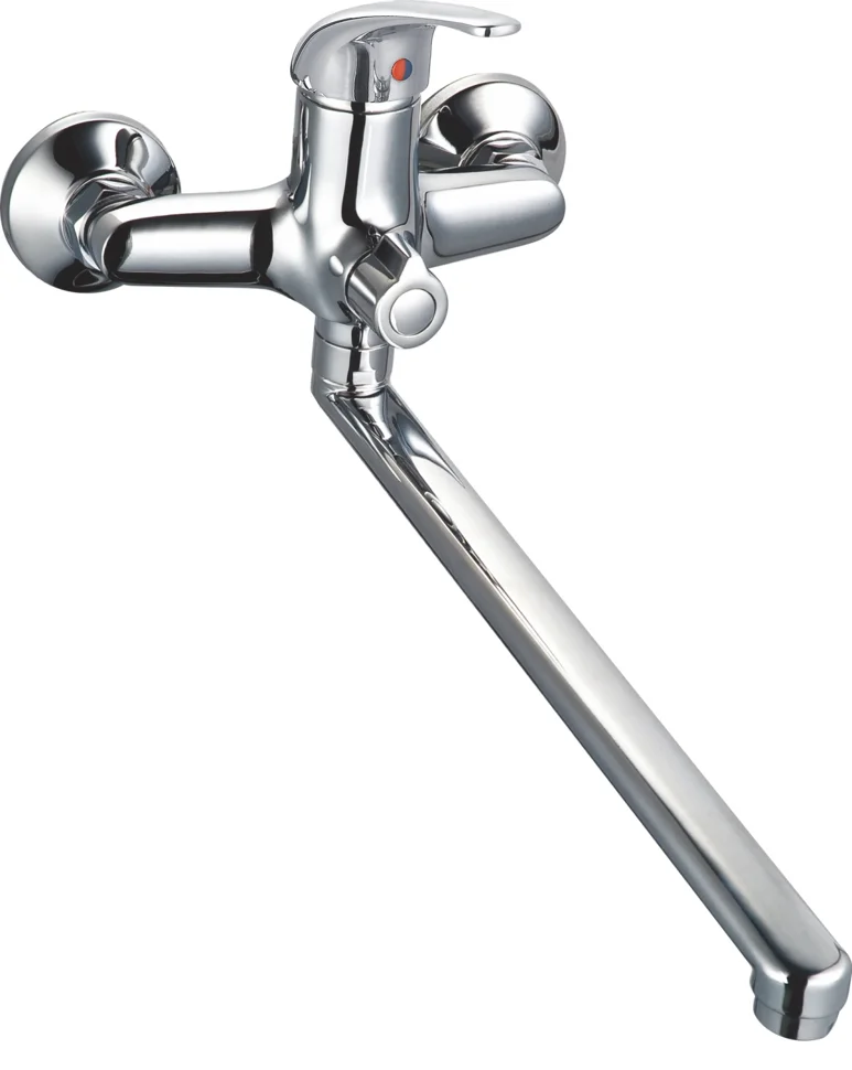 Смеситель RUSH VRANGEL VR7114-51 для ванны, с длинным поворотным изливом, латунь