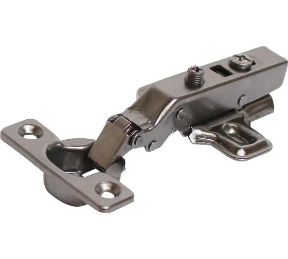 Петля мини мебельная полунакладная с доводчиком STAHIBURO D26 Clip-On, 2шт черная