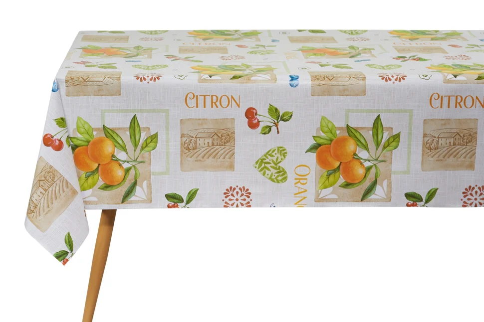 Клеенка ПВХ Жаклин 657, на нетканой основе 1,4х20м. Dekorelle