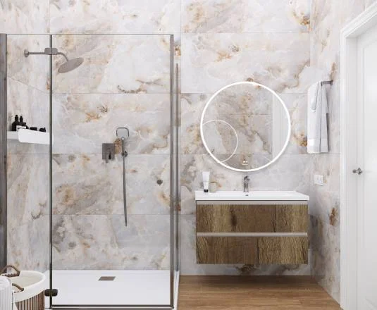 Керамогранит CERADIM Onyx magic brown серо-коричневый 60х60 полированный