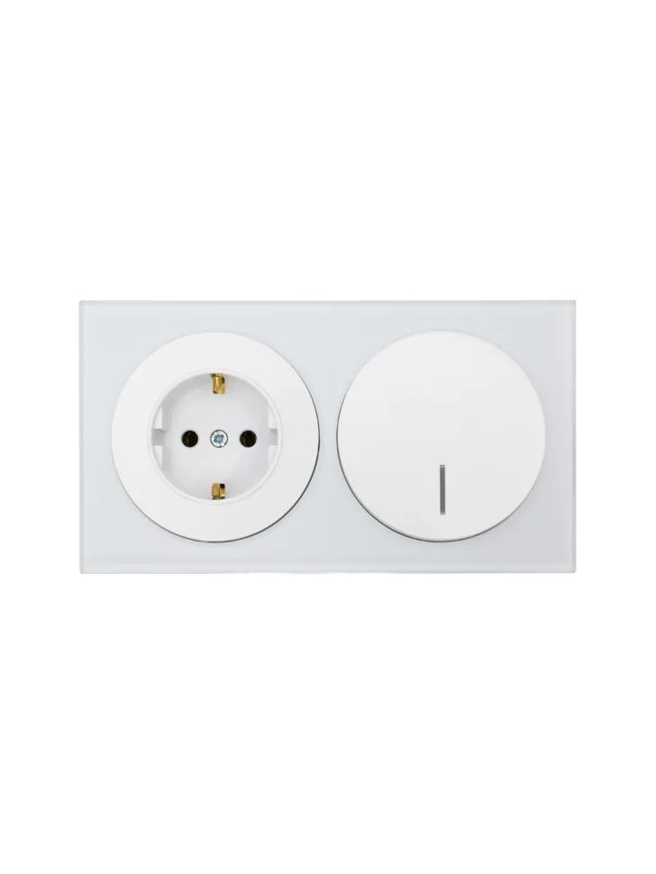 Рамка двухместная горизонтальная Lezard OSEN акриловая белая матовая Рамка двухместная горизонтальная Lezard OSEN акриловая белая матовая