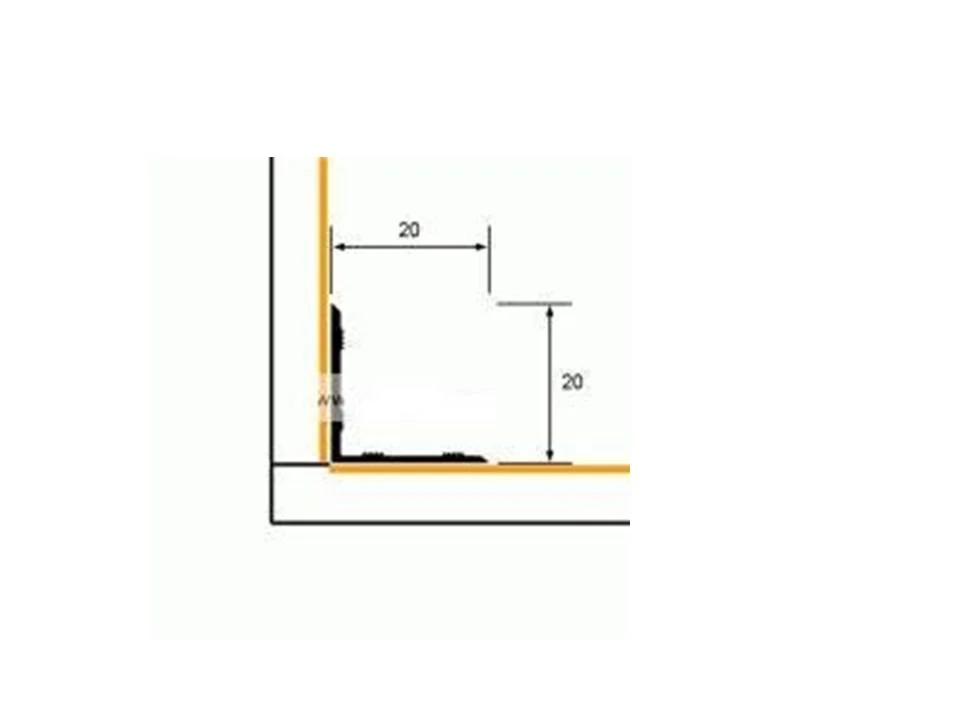 Порог АПУ 009 алюминиевый 1800*20*20 мм угловой внутренний (32 шервуд серый)