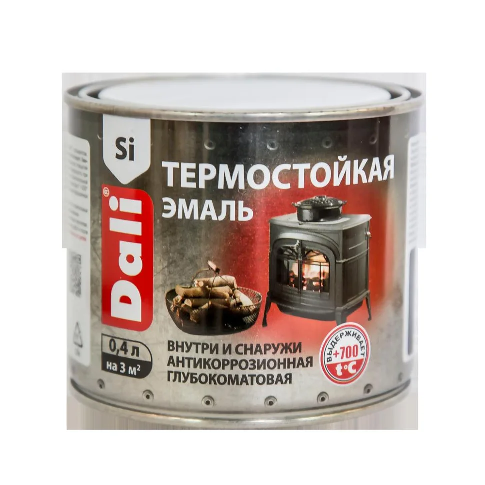 Эмаль термостойкая DALI черная 0,4л до +600&#176;С