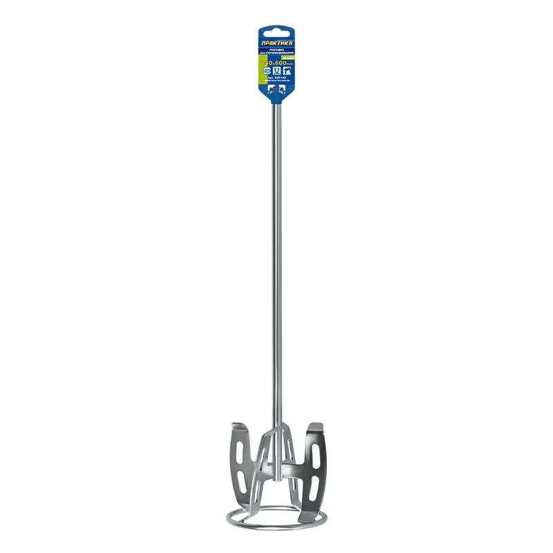 Миксер-насадка для шпаклевки, хвостовик SDS-plus, 140 х 600, ПРАКТИКА