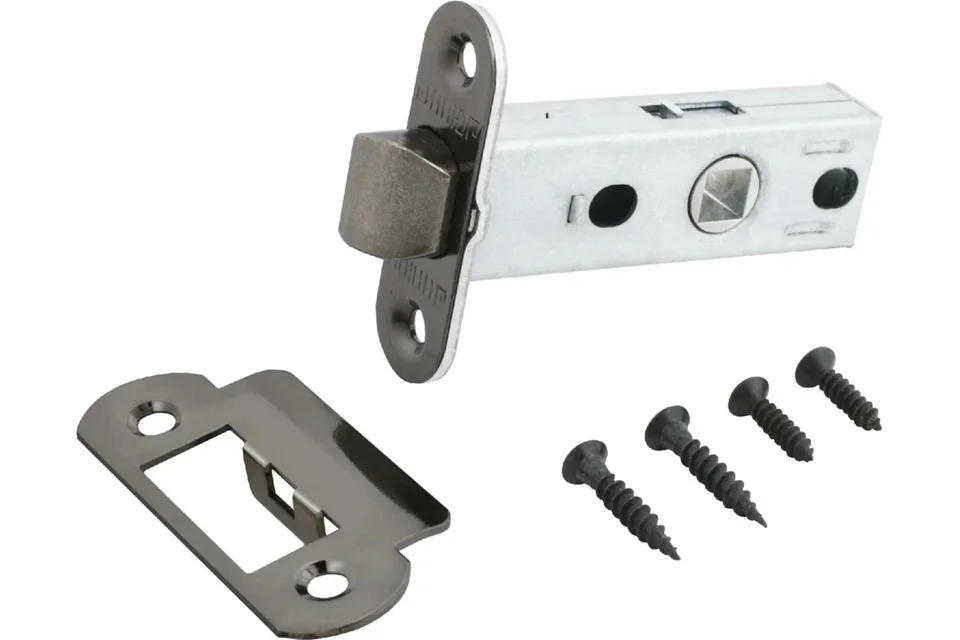 Защелка дверная АЛЛЮР АРТ L45-8-R18 BN черный никель Защелка дверная АЛЛЮР АРТ L45-8-R18 BN черный никель