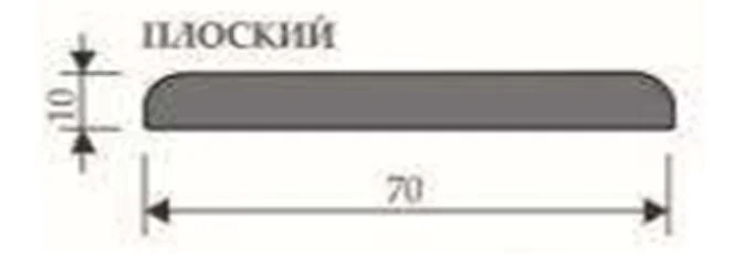 Наличник дверной REGIDOORS М телескопический плоский 70мм*10мм*2150мм,эмаль белая теплая(А)