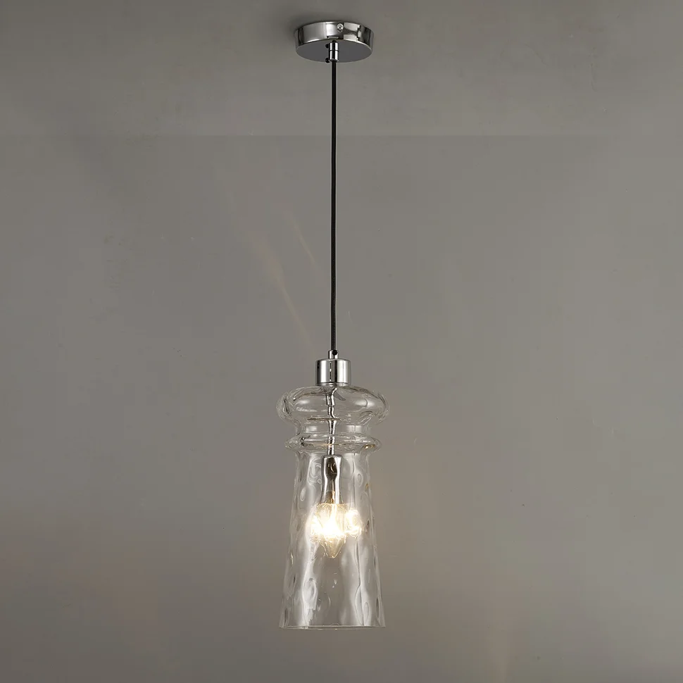 Подвес 4968/1 MODERN ODL23 300 хром/прозрачный/металл/стекло E14 1*40W PASTI*