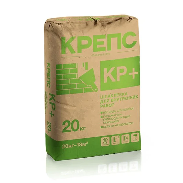Шпаклевка полимерная КРЕПС КР ПЛЮС финишная белая 20 кг
