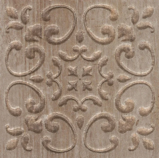 Плитка KERAMA MARAZZI Браш Вуд Вставка коричневый 9,9х9,9х8 арт.STG&#92;B481&#92;SG1550