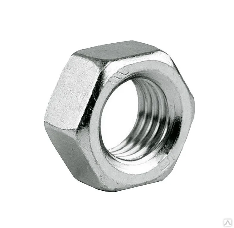 Гайка шестигранная M10 DIN 934/ГОСТ 5927-70 оцинк (уп 20кг)