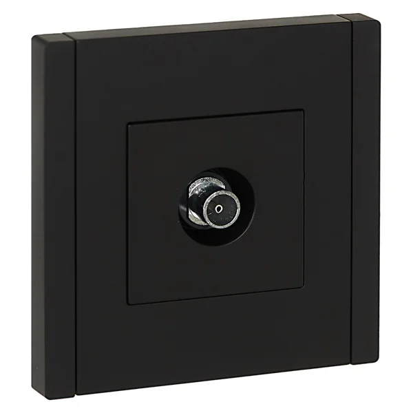 Розетка TV оконечная FORTE&PIANO FP128 черн. IEK FP-A10-O-K02