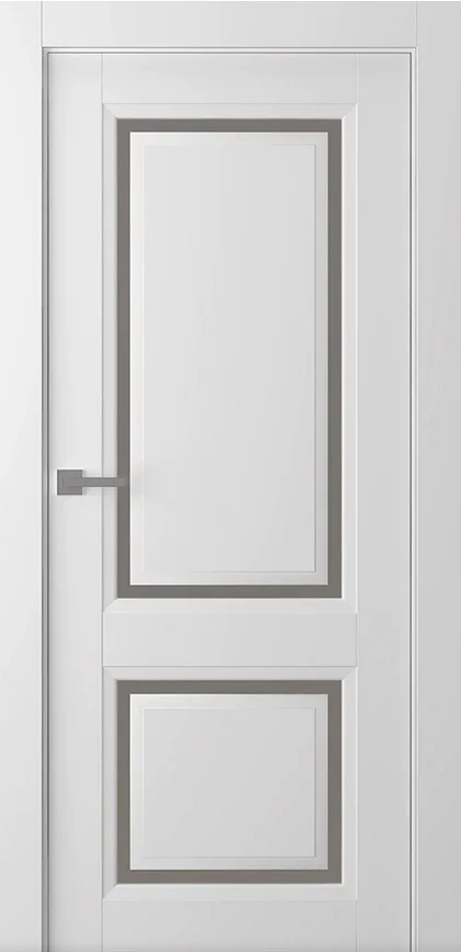 Дверь BELWOODDOORS "Аурум 2" стекло Мателюкс белый каленый 80 (21-9) smart core эмаль белый