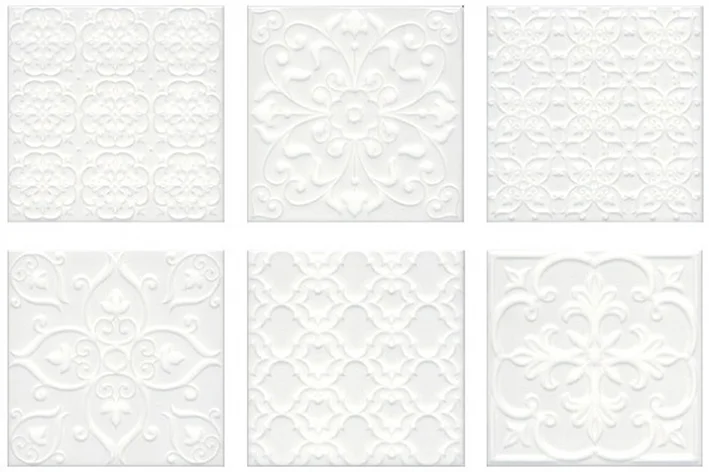 Плитка KERAMA MARAZZI Суррей белый 20х20х7,9 арт.5226 (в ассотрименте)