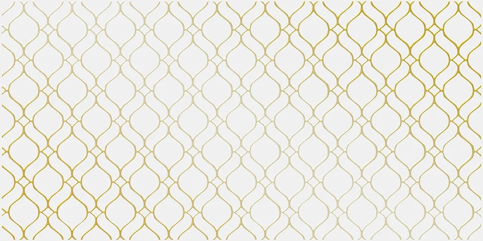 Плитка CERSANIT Deco орнамент золотистый вставка 29,8x59,8 арт.DE2L381