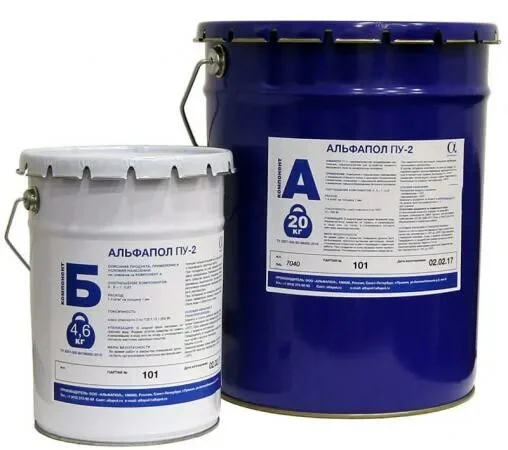 Комплект АЛЬФАПОЛ ПУ-2 в цвете RAL7040 24,6 кг