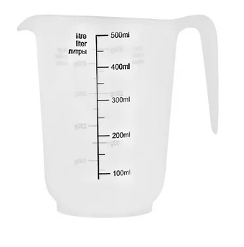 Кувшин мерный Plast Team 0,5л 125х95х120 мм натуральный Кувшин мерный Plast Team 0,5л 125х95х120 мм натуральный