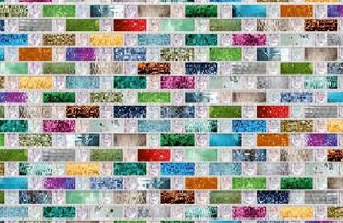 Панель листовая ПВХ &#171;Бюджет&#187; Радуга 957х480 (пленка 0,3мм) Регул