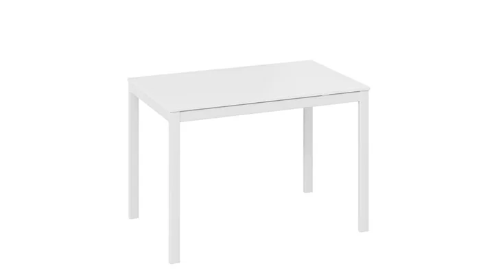 Стол обеденный Слайд раздвижной Тип 2 1100(1600)*680*750 (Белый матовый/Белый)