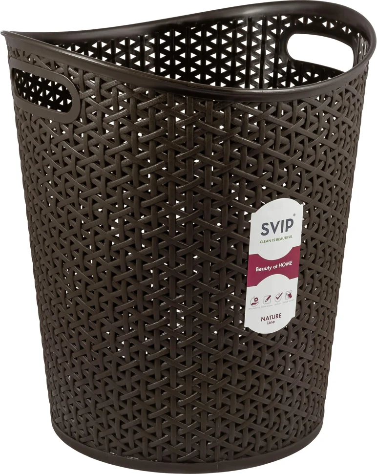 Корзина универсальная Spin&Clean коллекция Rattan 13л венге Корзина универсальная Spin&Clean коллекция Rattan 13л венге