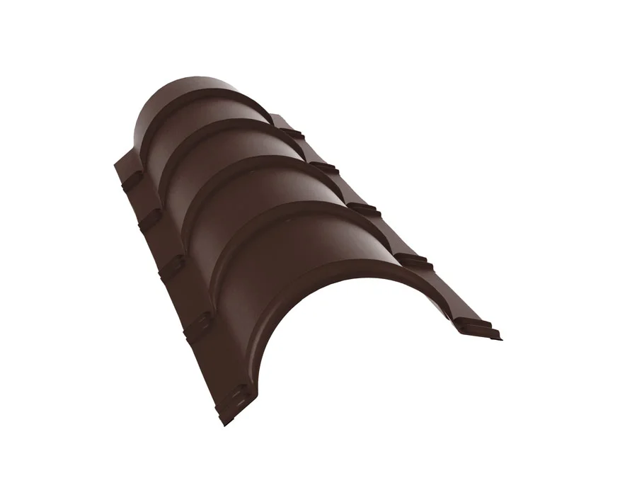 Конёк полукруглый Velur X, L = 1,97 м RAL **, GL