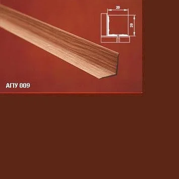 Порог АПУ 009 алюминиевый 900*20*20 мм угловой внутренний (03 шоколад)