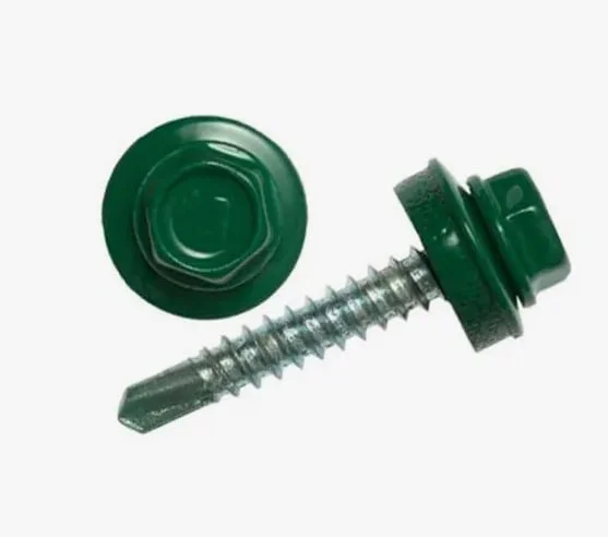 Саморез кровельный 4,8x51 сверло №1 (зелёный моx) RAL 6005 (уп 150шт) Bh