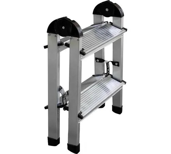 Лестница-стремянка алюминиевая 2 ступени DOGRULAR двухсторонная, 51 см