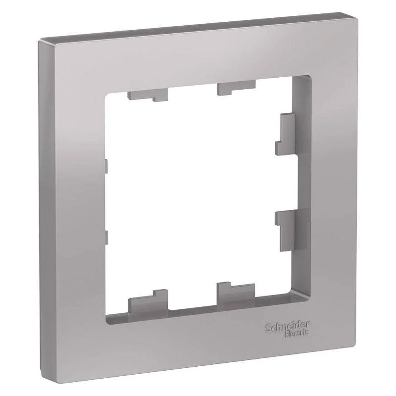 Рамка 1-местная AtlasDesign алюм. Schneider Electric ATN000301