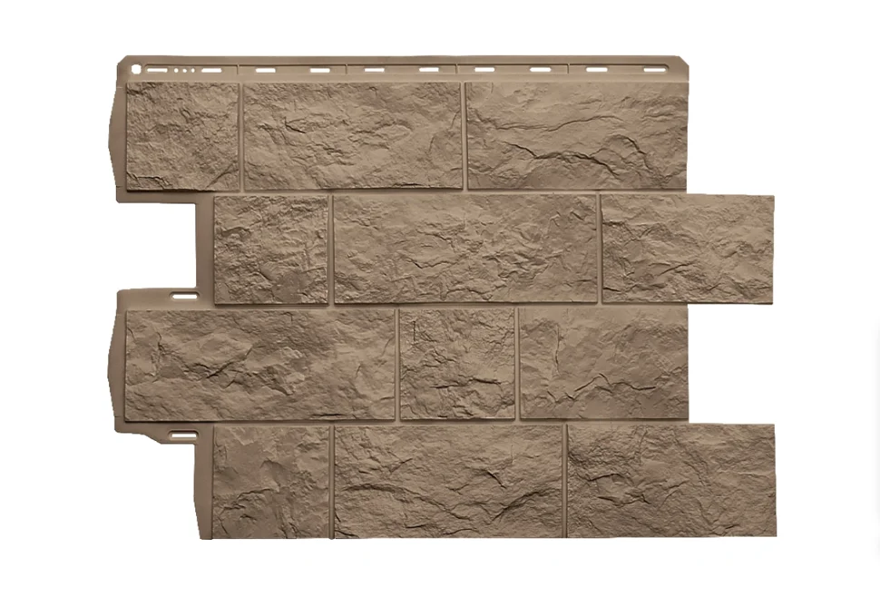 Панель "Туф Эко" 796х591х26мм бежевый (0,38м2) (Цоколь Альтапрофиль)