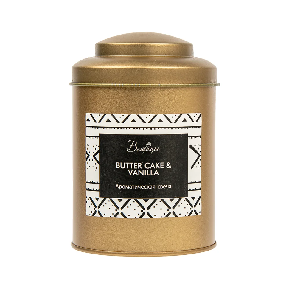 Свеча ароматическая BUTTER CAKE & VANILLA, Д75 Ш75 В110