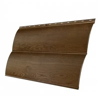 М/сайдинг Блок-Хаус NEW (GL) Print Antique Wood (Античный Дуб) толщина 0,45мм, размер 0,361*3.07 м.п.