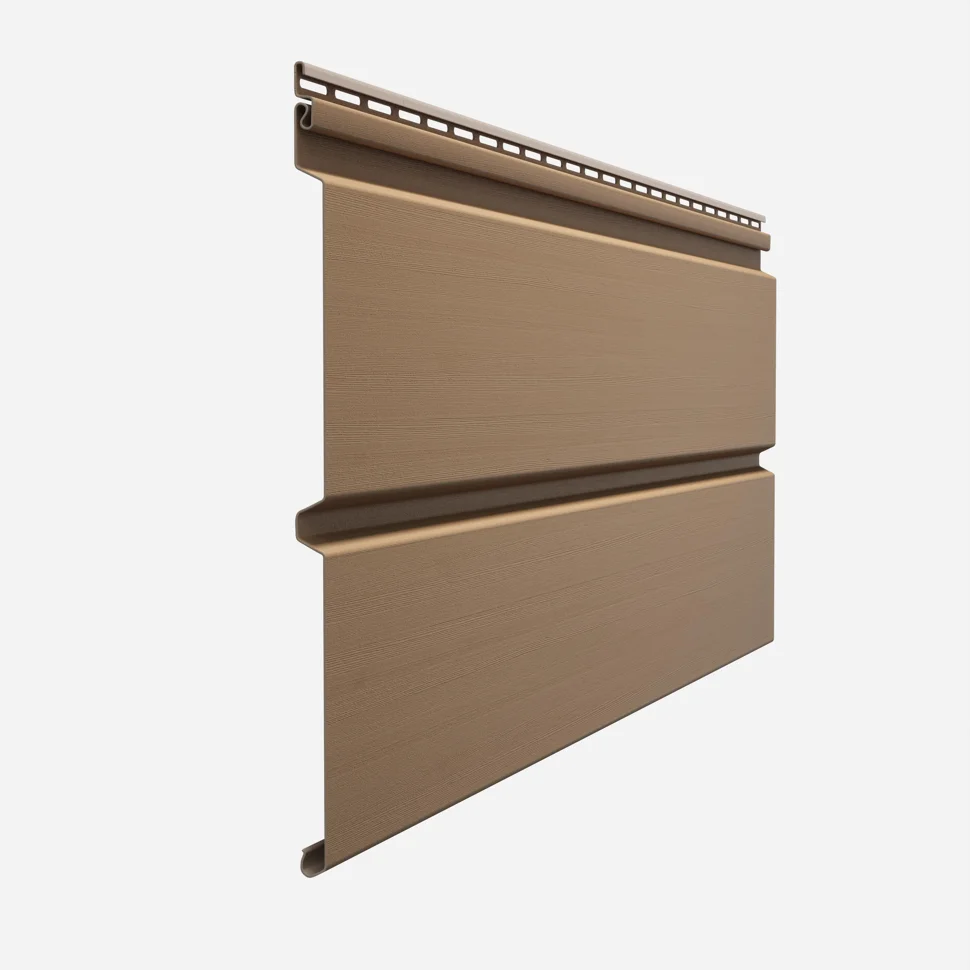 Сайдинг D&#246;cke Premium (D6S, Брус) капучино L=3.6м, H=0.3м (пл=1.08м2)