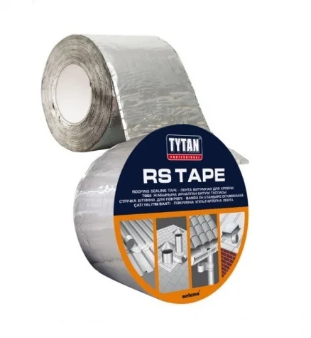 Лента кровельная TYTAN Professional RS TAPE самоклеющаяся битумная 10см x 10м (антрацит)