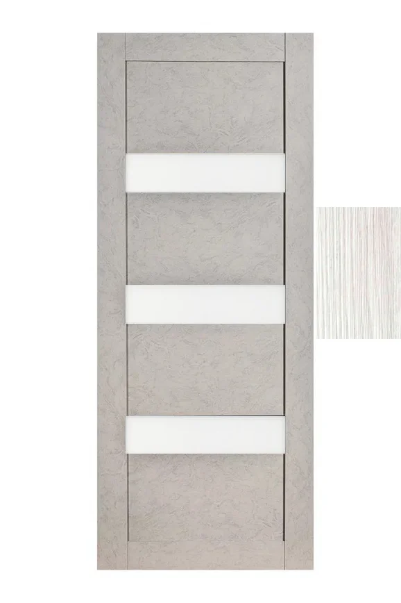 Дверь ТЕРРИ №102 Лофт Ривьера, частичное стекло 70, еврошпон Дверь ТЕРРИ №102 Лофт Ривьера, частичное стекло 70, еврошпон