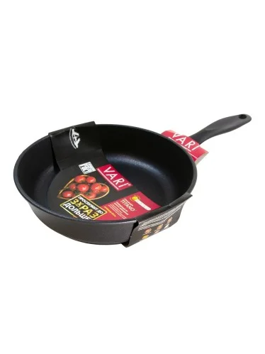 Сковорода алюминевая VARI TN31122 d=22см а/п Quantanium (Whitford) черный бриллиант Сковорода алюминевая VARI TN31122 d=22см а/п Quantanium (Whitford) черный бриллиант