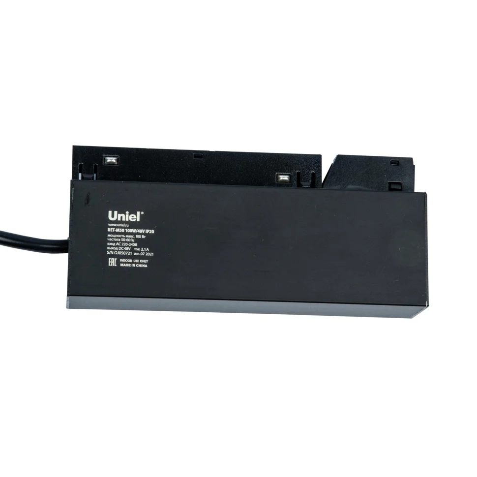Блок питания для магнитного шинопровода, 100Вт, 48В встраиваемый, UET-M50 100W/48V IP20