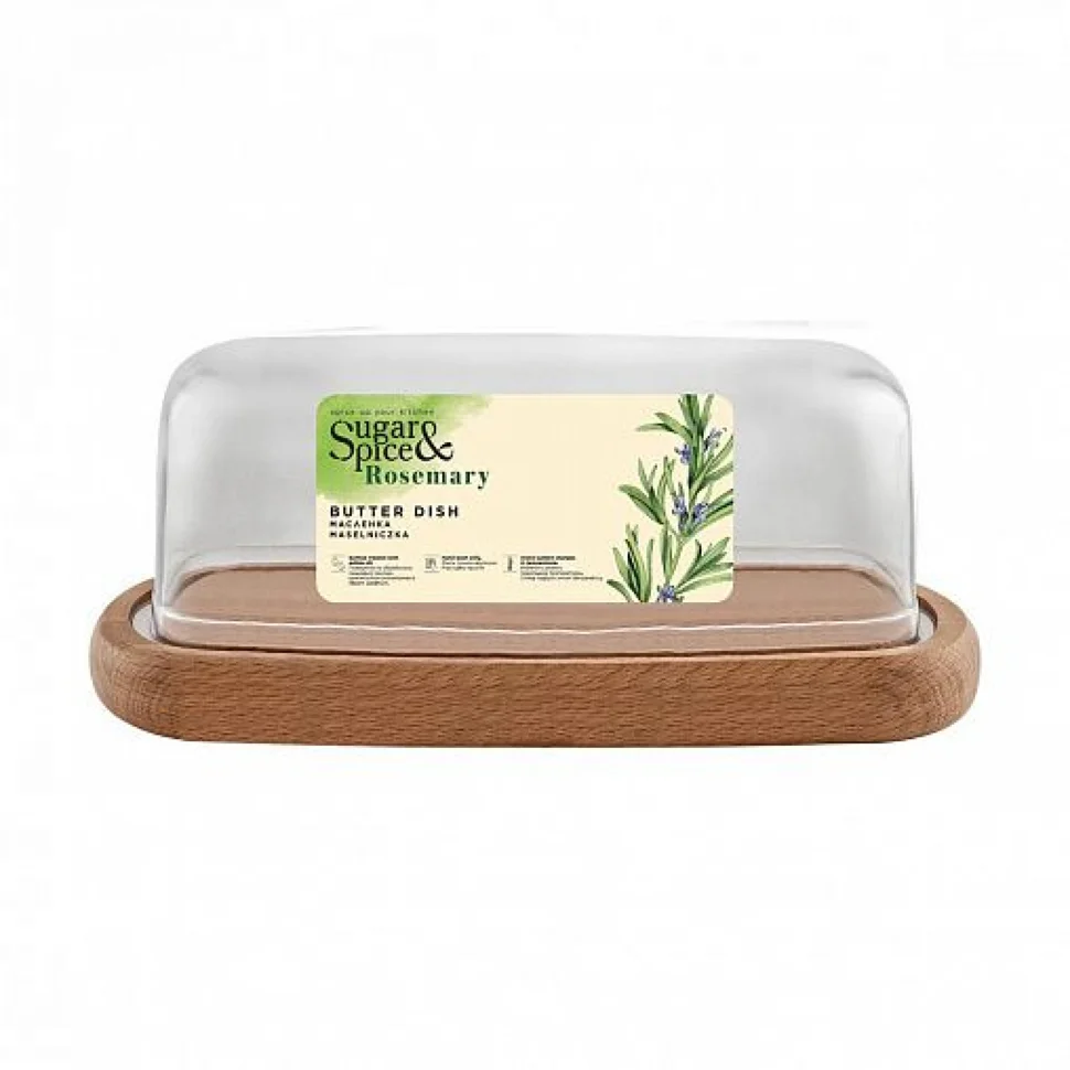 Масленка Sugar&Spice Rosemary деревянная