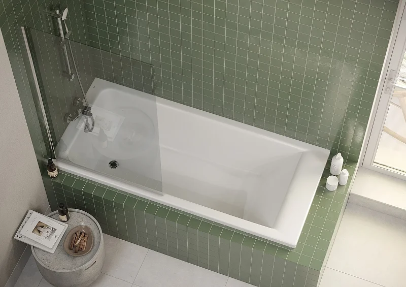 Ванна акриловая ROCA EASY 170х80 с фронтальной панелью и монтажным набором