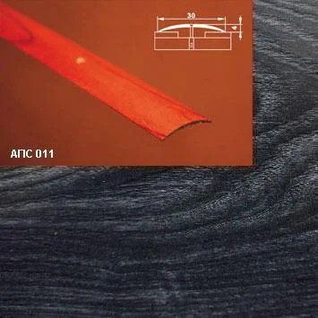 Порог АПС 011 алюминиевый 2700*30*4 мм одноуровневый (36 дуб черный )