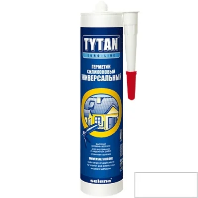 Герметик силиконовый универсальный белый TYTAN Professional 80мл