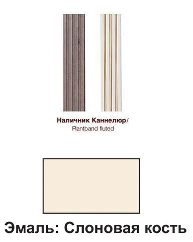 Наличник дверной каннелированный ОКА 70*10*2150 мм эмаль слоновая кость (массив ольхи) Наличник дверной каннелированный ОКА 70*10*2150 мм эмаль слоновая кость (массив ольхи)
