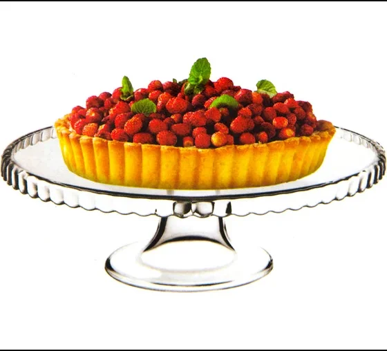 Блюдо PSB 98259 на ножке с бортиком вниз 280мм ПАТИССЕРИ / PATISSERIE