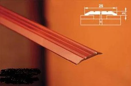 Порог АПС 001 алюминиевый 900*25*3 мм одноуровневый (06 - медный антик)