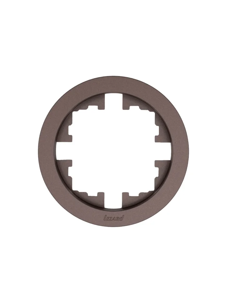 Рамка одноместная Lezard OSEN шоколад круглая Рамка одноместная Lezard OSEN шоколад круглая