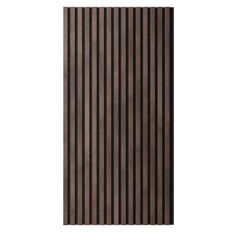 Панель акустическая гибкая ARTIVA, черный войлок, 1200х600х9мм, рейки МДФ 25х6мм, дуб окленд